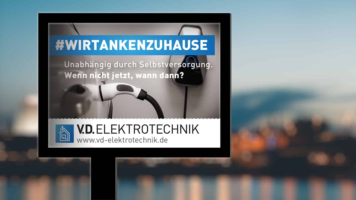 Roadscreen Out-of-Home-Werbung V.D. Elektrotechnik