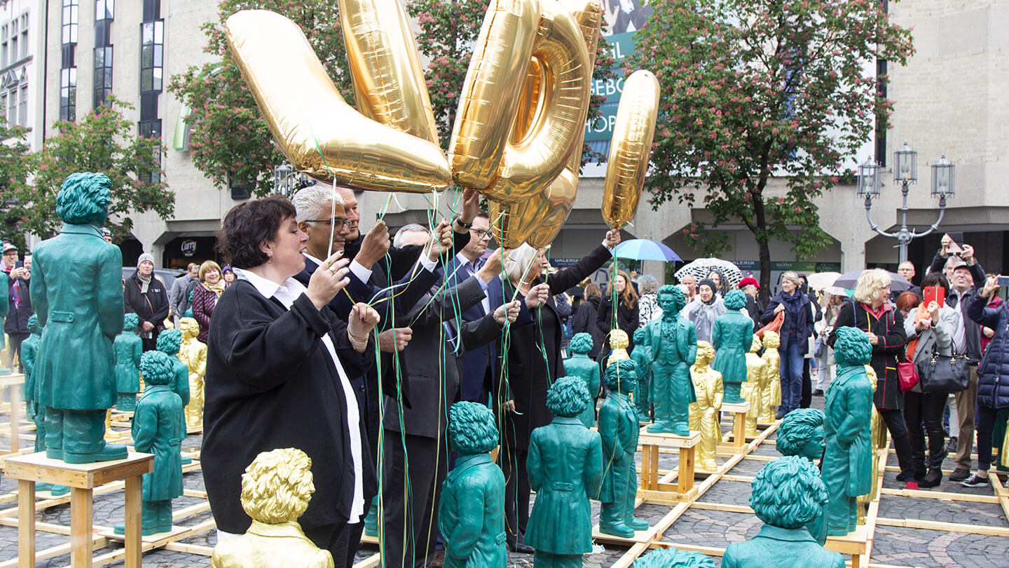 Beethoven Statuen Bonn Pressearbeit