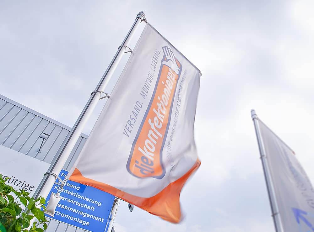 Headerbild Die Konfektionierer Flagge