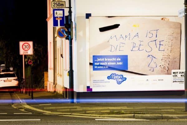 Plakatkampagne zum Mother's Day des Jobcenter Bonn
