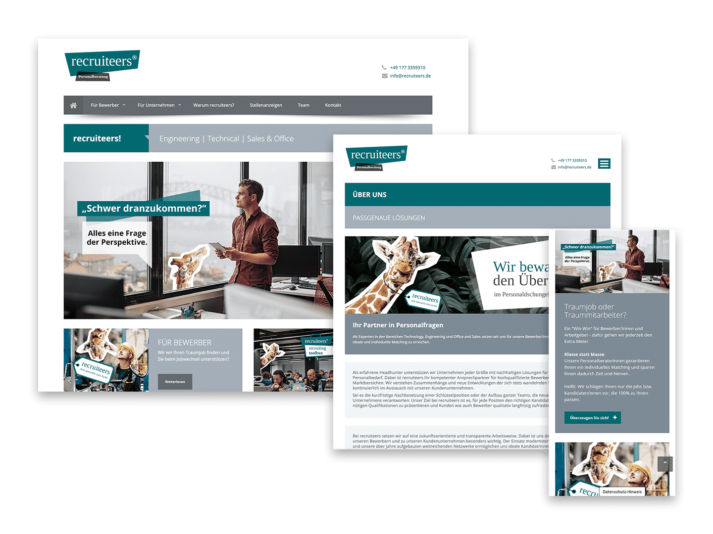 Website Entwicklung recruiteers